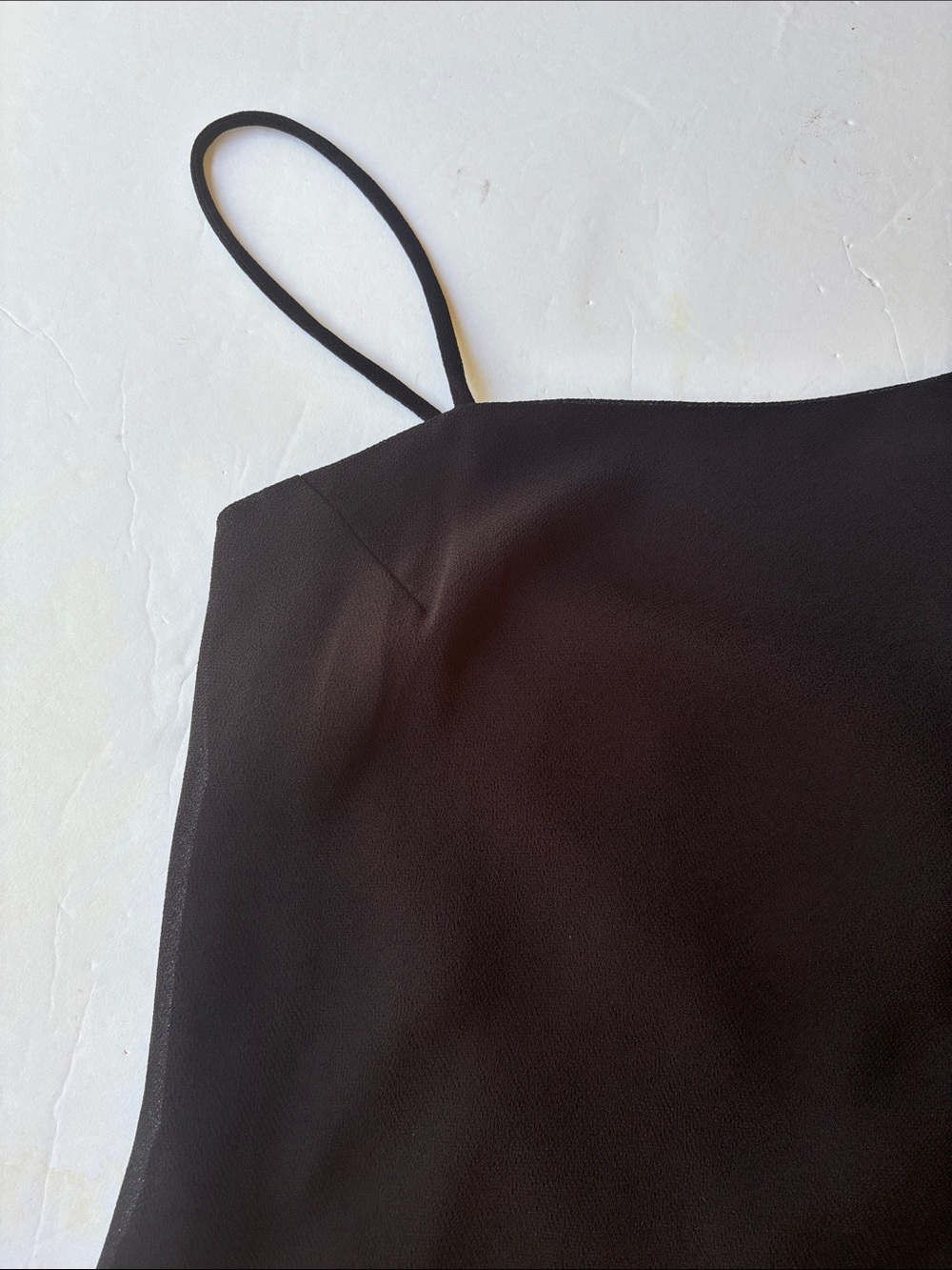 Vintage 90’s Minimalist Black Long Maxi Gown Asymmetrical Bias Homecoming Formal - Picture 7 of 16